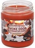 Smoke Odor Exterminator 13 oz Jar Candles Cinnamon Sprinkle, (3) Limited Edition Set of Three Candles.