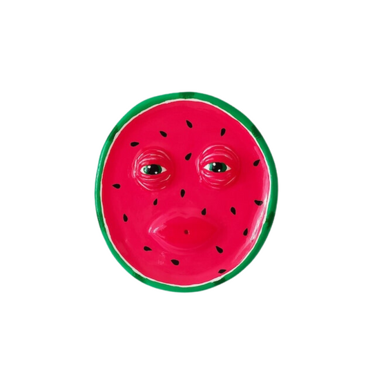 Watermelon Face Incense Holder Plate