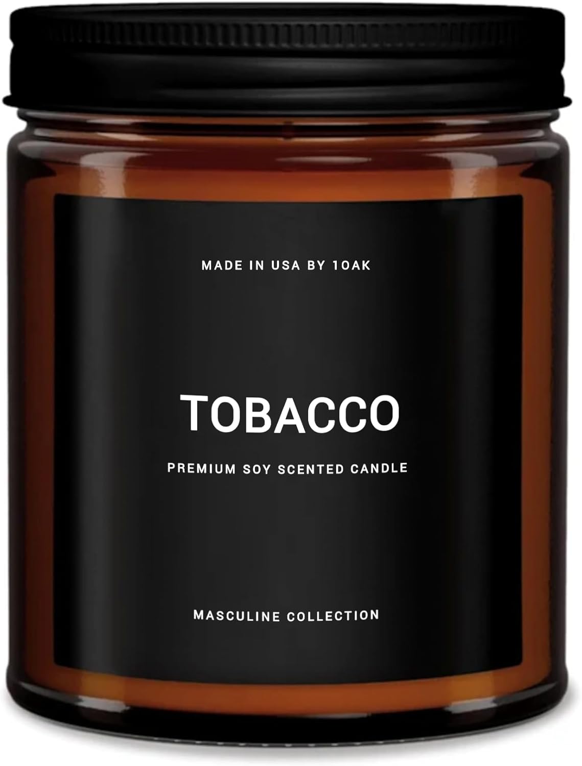 Scented Candles for Men - Tobacco Candle - Mens Candles for Home - Masculine Candle - Soy Wax Scented Candles - Long Burning Candles Premium - Soy Wax (9oz.)