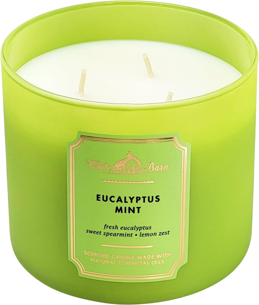 Bath aпd Body - 3-Wick Candle 14.5 Oz (Eucalyptus Mint)