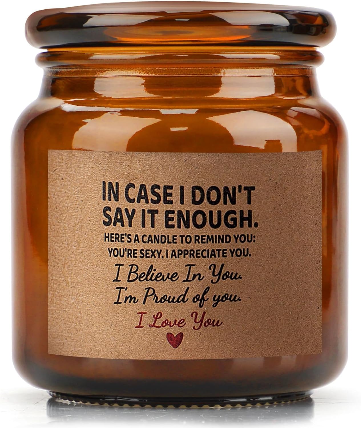 Candle Amber Moss Scented, Valentines Day Gifts for Her Girlfriend Wife, Romantic Anniversary, Birthday Gifts for Her, Amber Jar Candles for Home Scented, 15.5 oz Natural Soy Wax Aromatherapy Candle