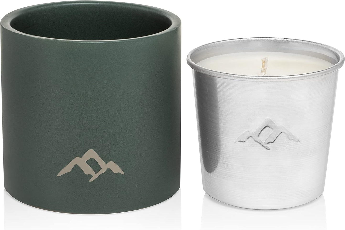 Murphy's Naturals Refillable Mosquito Repellent Candle | Green | DEET Free | Plant Based Essential Oils | Soywax, Beeswax Blend | One 9oz Candle Included