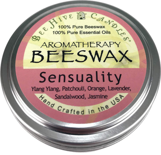 Aromatherapy Beeswax Travel Tin (Sensuality, 6oz)