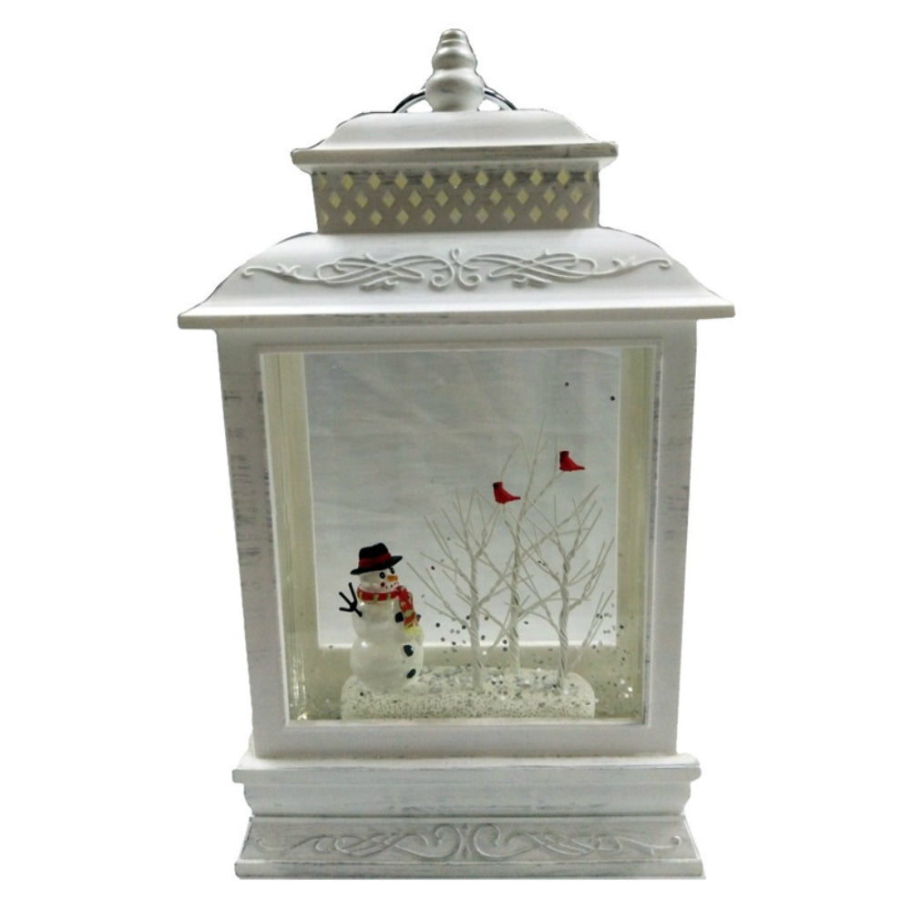 Santas Forest 21413 Christmas Lantern With Scene, 2 Piece