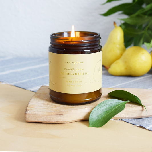 Baltic Club - Pear & Basil Candle
