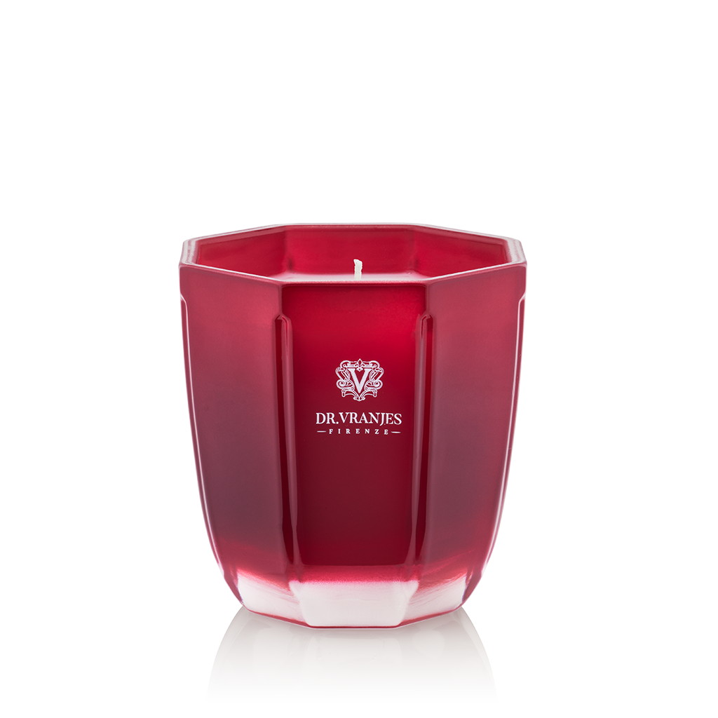 Scented Candle in a Tormaline Red Vase | Rosso Nobile