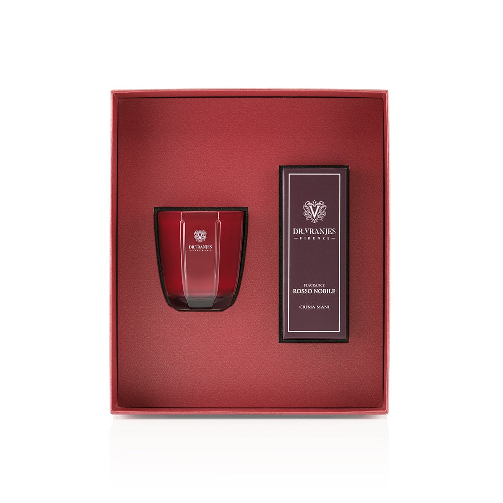 Scented Candle & Hand Cream Gift Set | Rosso Nobile