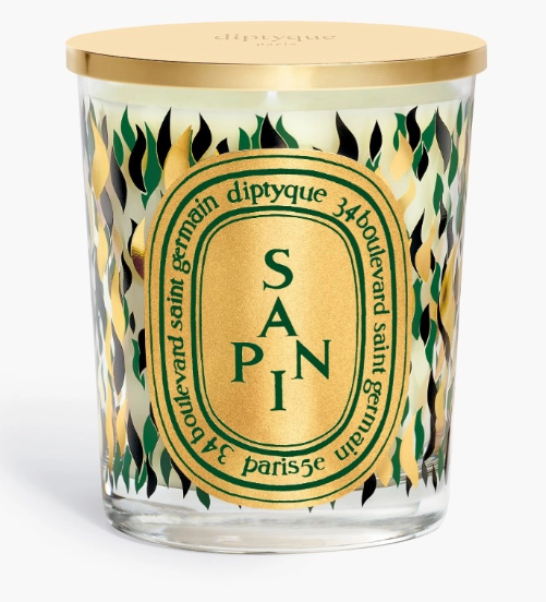 SAPIN (PINE TREE) Classic candle with Golden Lid