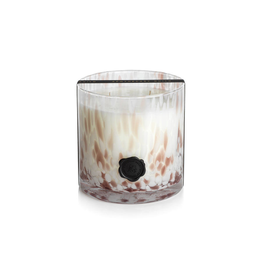 AG Opal Glass Candle - White & Taupe - Rio de Janeiro