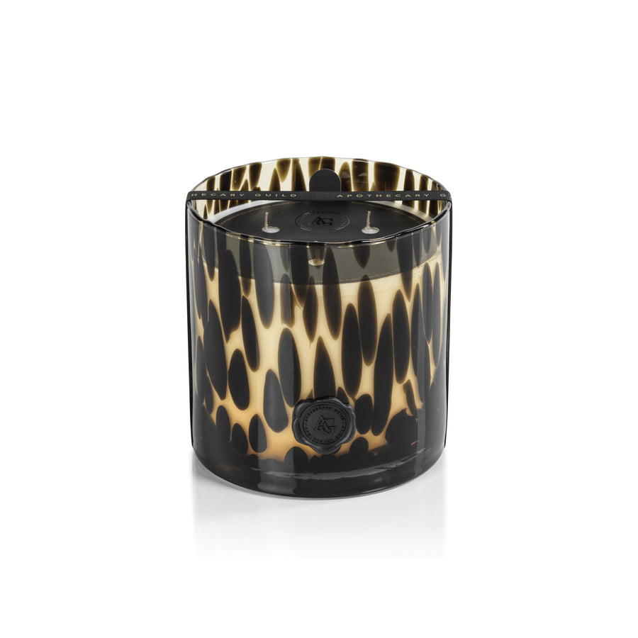 AG Opal Glass Candle - Amber & Black