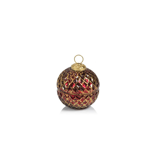 Beehive Ornament Scented Candle - Red
