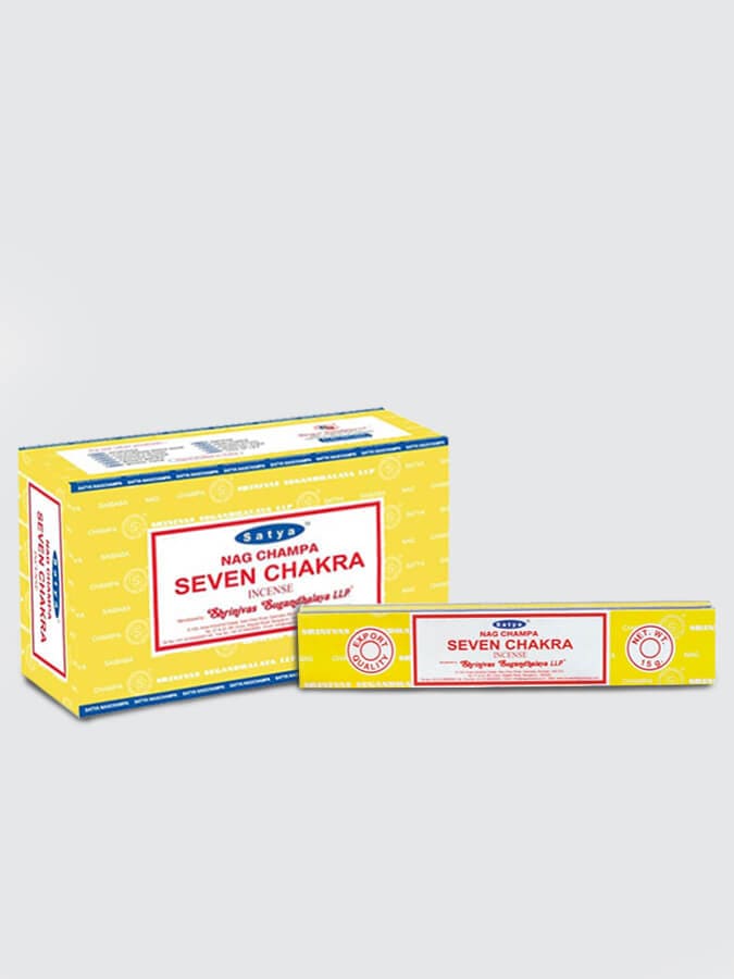 Satya Incense Sticks 15g Pack of 12 - Seven Chakra