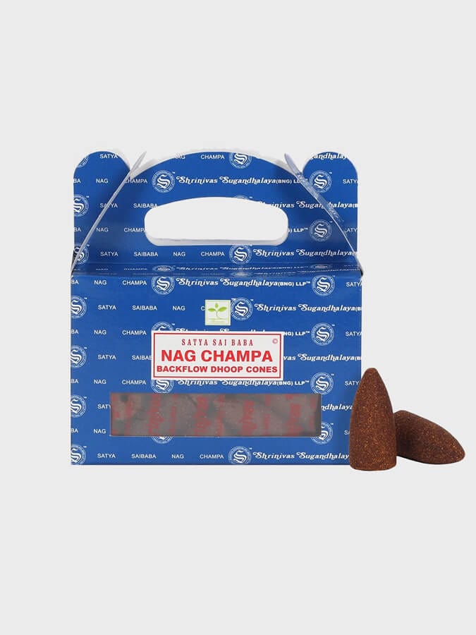 Satya Backflow Dhoop Cones - 24 Pack - Nag Champa