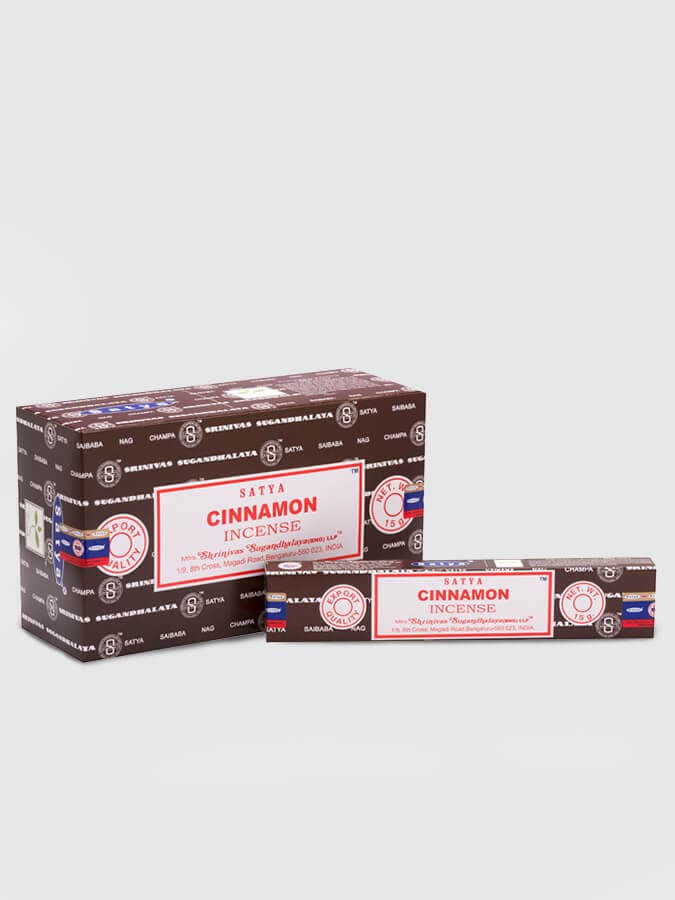 Satya Incense Sticks 15g Pack of 12 - Cinnamon
