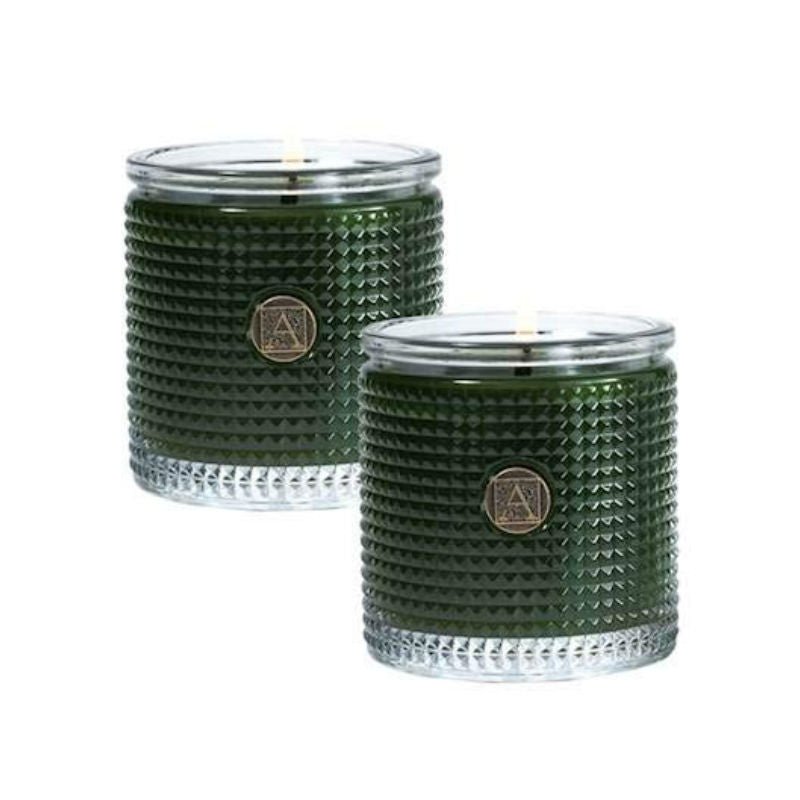 Scented Candle in Textured Glass | The Smell of Tree | Set of 2