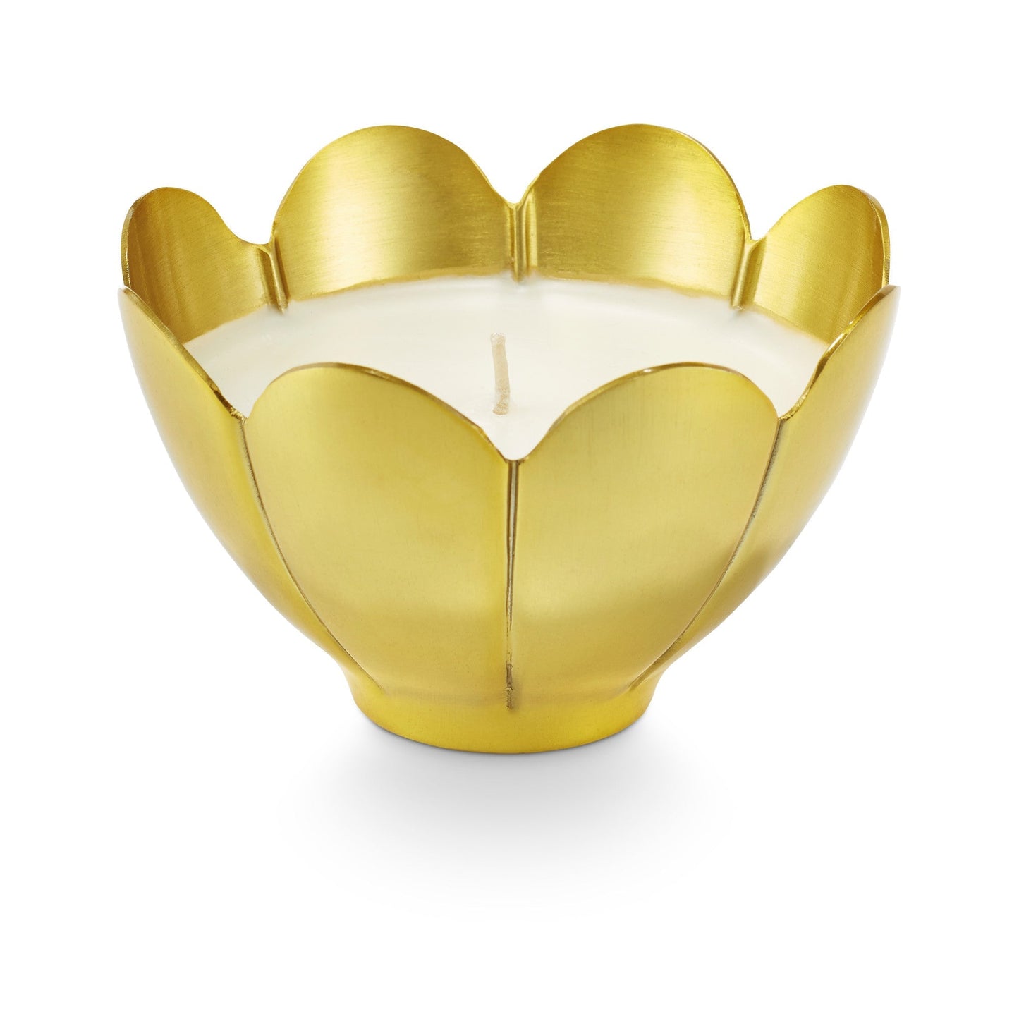 Small Metal Flower Candle