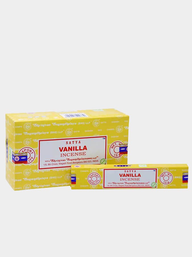 Satya Incense Sticks 15g Pack of 12 - Vanilla