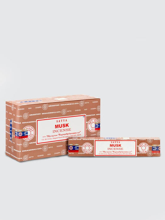 Satya Incense Sticks 15g Pack of 12 - Musk