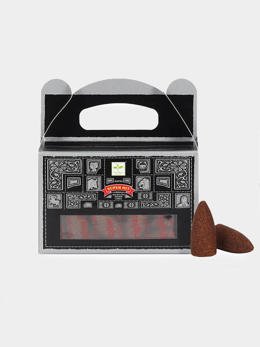 Satya Backflow Dhoop Cones - 24 Pack - Super Hit