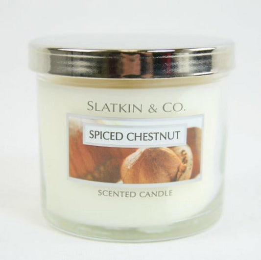 Slatkin & Co. Spiced Chestnut Scented Candle by Bath & Body Works 4 oz.