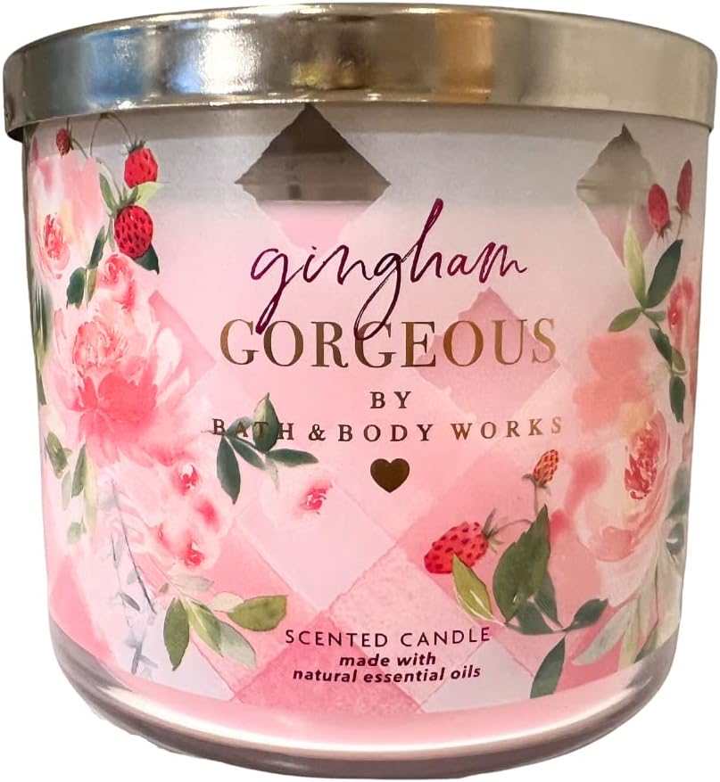 Bath & Body Works Gingham Gorgeous 3-Wick Scented Candle - 2023 New Scent