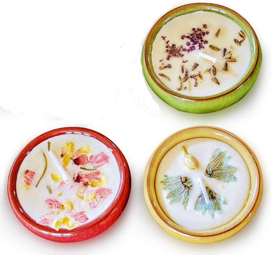 Rustic Elephant Carved Scented Candle - Jasmine Fragrance - Farmhouse Decor, Easter - Weddings - 3x3 Green