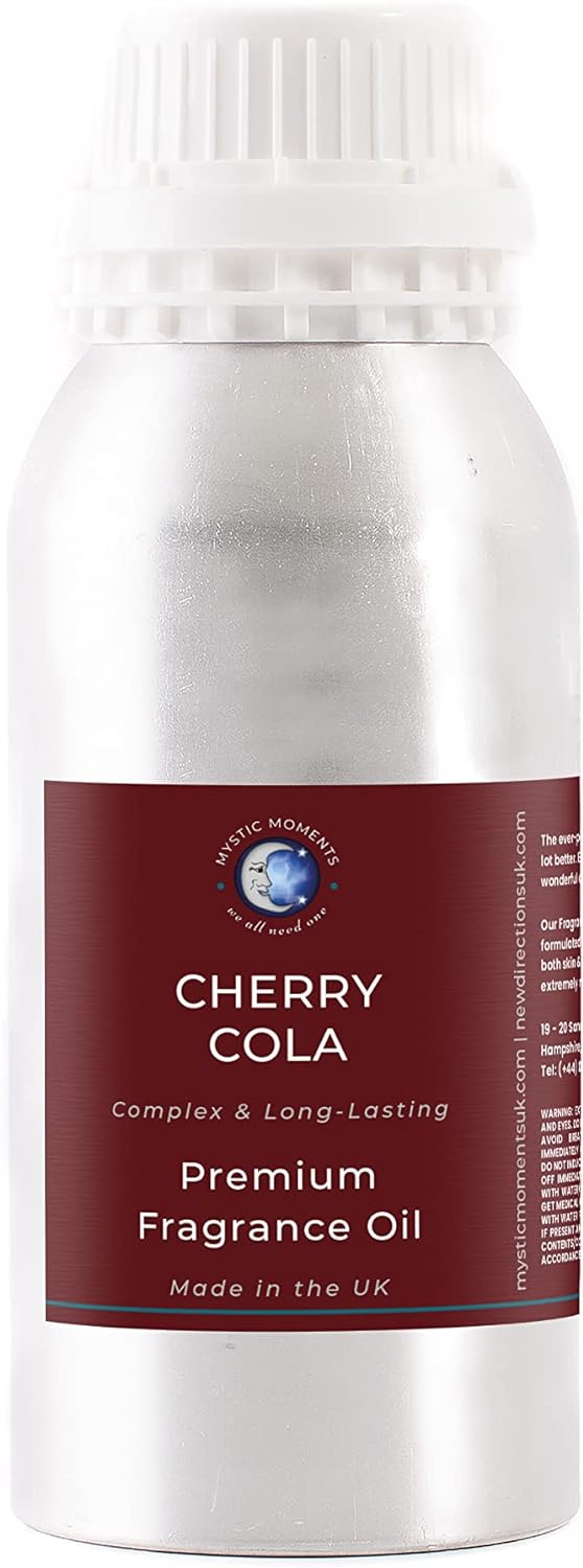 Mystic Moments | Cherry Cola Fragrance Oil - 500g - Perfect for Soaps, Candles, Bath Bombs, Oil Burners, Diffusers and Skin & Hair Care Items