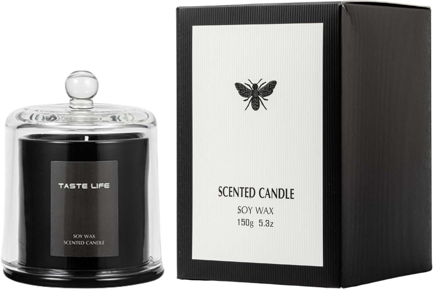 Aromatherapy Candle Plant Soy Wax 150g Home Gift Accompanying Gift SPA Bath Yoga Creative Arrangement English Pear Freesia and Other Fruity Woody Floral Scent (Sky & Cypress)