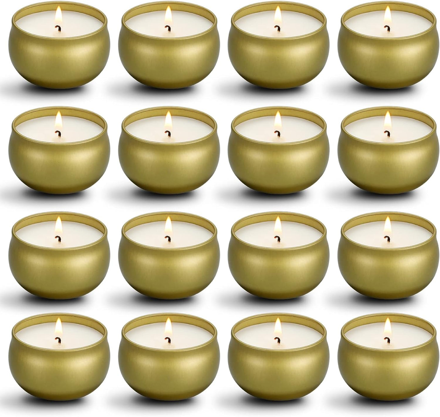 Scented Candles Gifts Set,16 Pack Natural Soy Wax Travel Tin Jar Candles for 2.5 OZ Aromatherapy Candles for Family Gatherings, Festive Candles