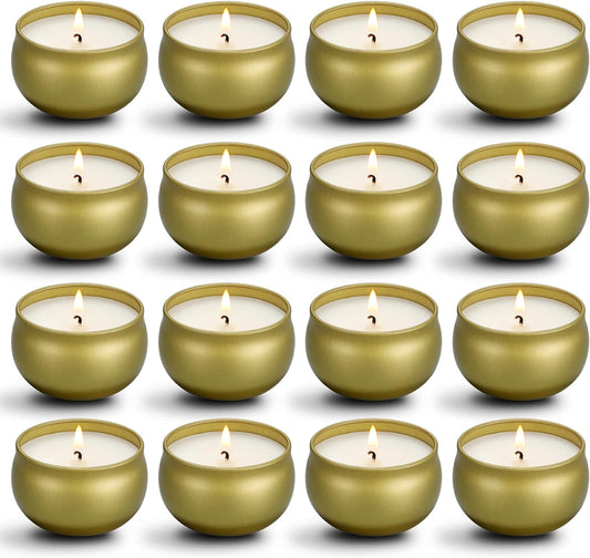 Scented Candles Gifts Set,16 Pack Natural Soy Wax Travel Tin Jar Candles for 2.5 OZ Aromatherapy Candles for Family Gatherings, Festive Candles