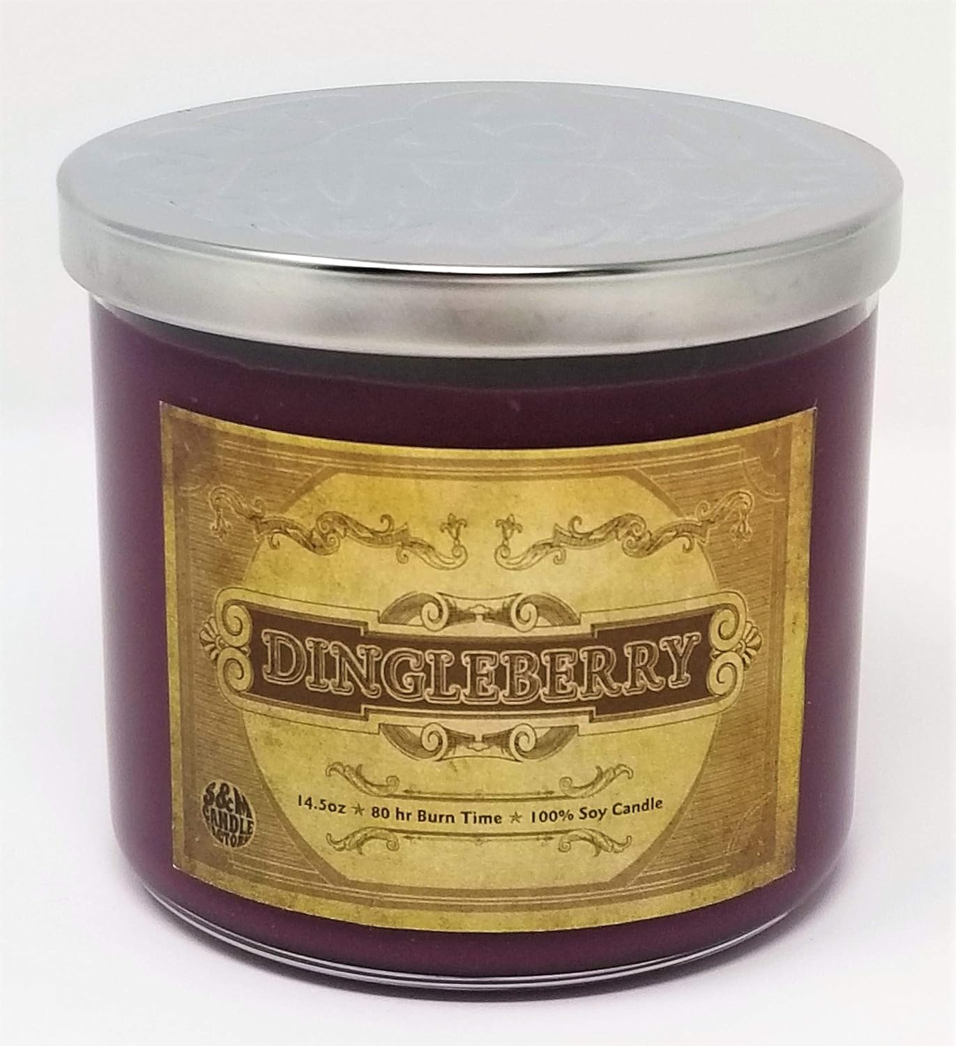 S&M Candle Factory Dingleberry Candle Large 3 Wick Scented Soy Wax Candle ~ 80 Hour Burn Time ~ Aromatherapy Soy Candles ~ Made in USA (Dingleberry)