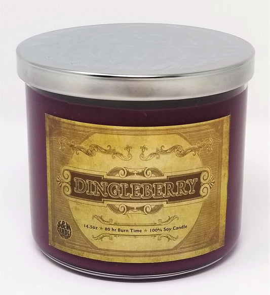 S&M Candle Factory Dingleberry Candle Large 3 Wick Scented Soy Wax Candle ~ 80 Hour Burn Time ~ Aromatherapy Soy Candles ~ Made in USA (Dingleberry)