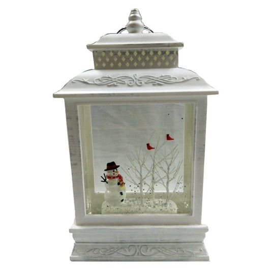 Santas Forest 21413 Christmas Lantern With Scene, 2 Piece