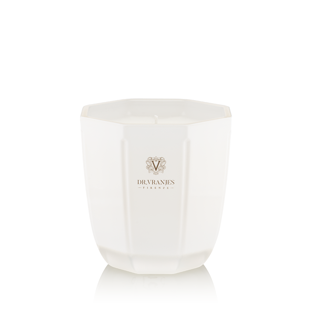 Scented Candle in a Pearl White Vase | Ginger Lime