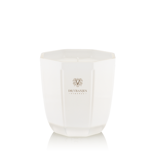 Scented Candle in a Pearl White Vase | Ginger Lime