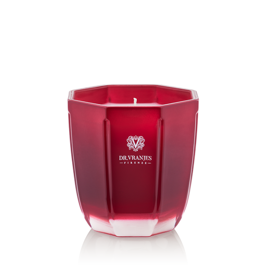 Scented Candle in a Tormaline Red Vase | Rosso Nobile