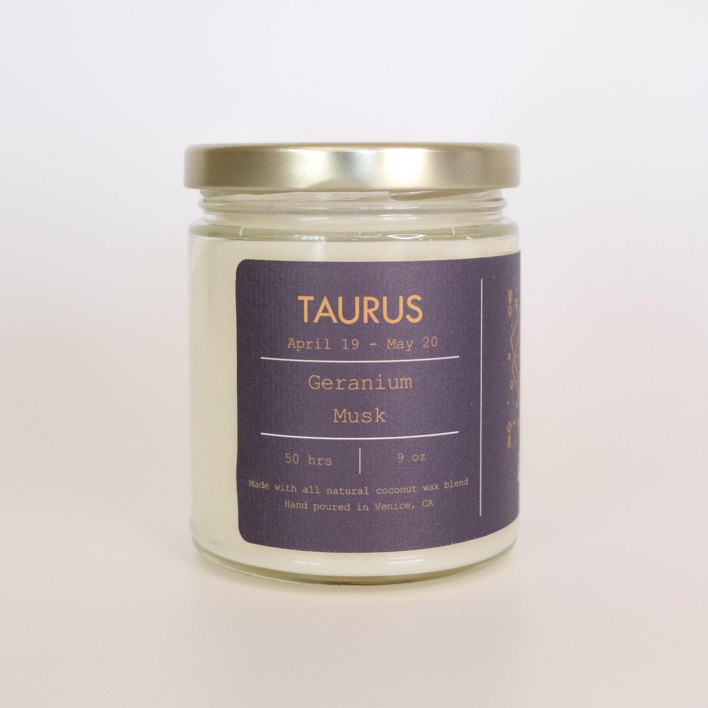 Taurus, Zodiac Candle