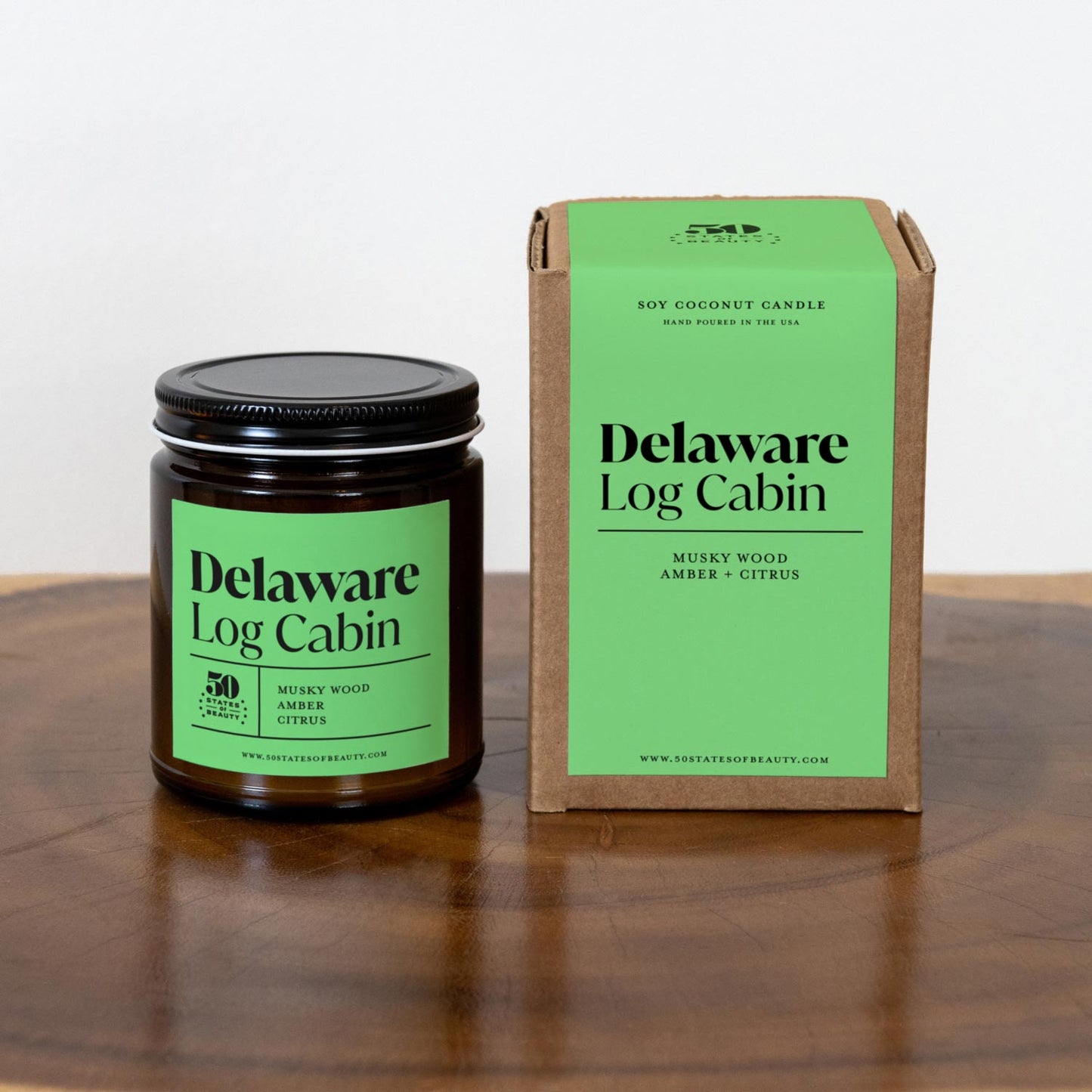 Delaware Log Cabin Candle