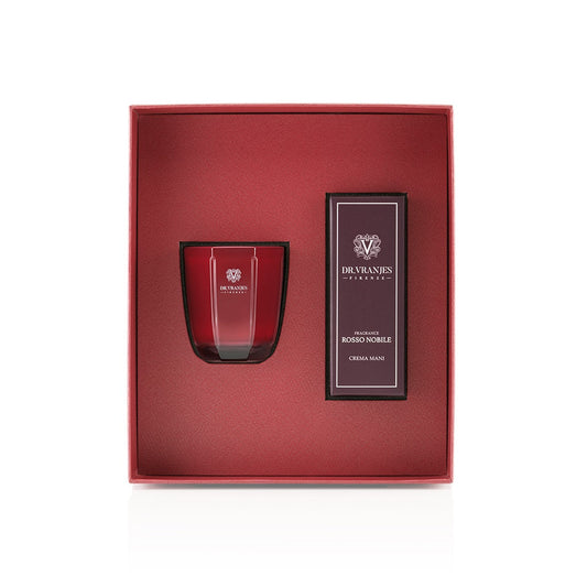 Scented Candle & Hand Cream Gift Set | Rosso Nobile