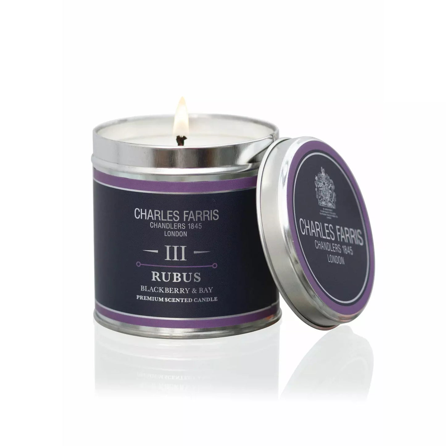 Rubus Scented Tin Candle | Blackberry & Bay