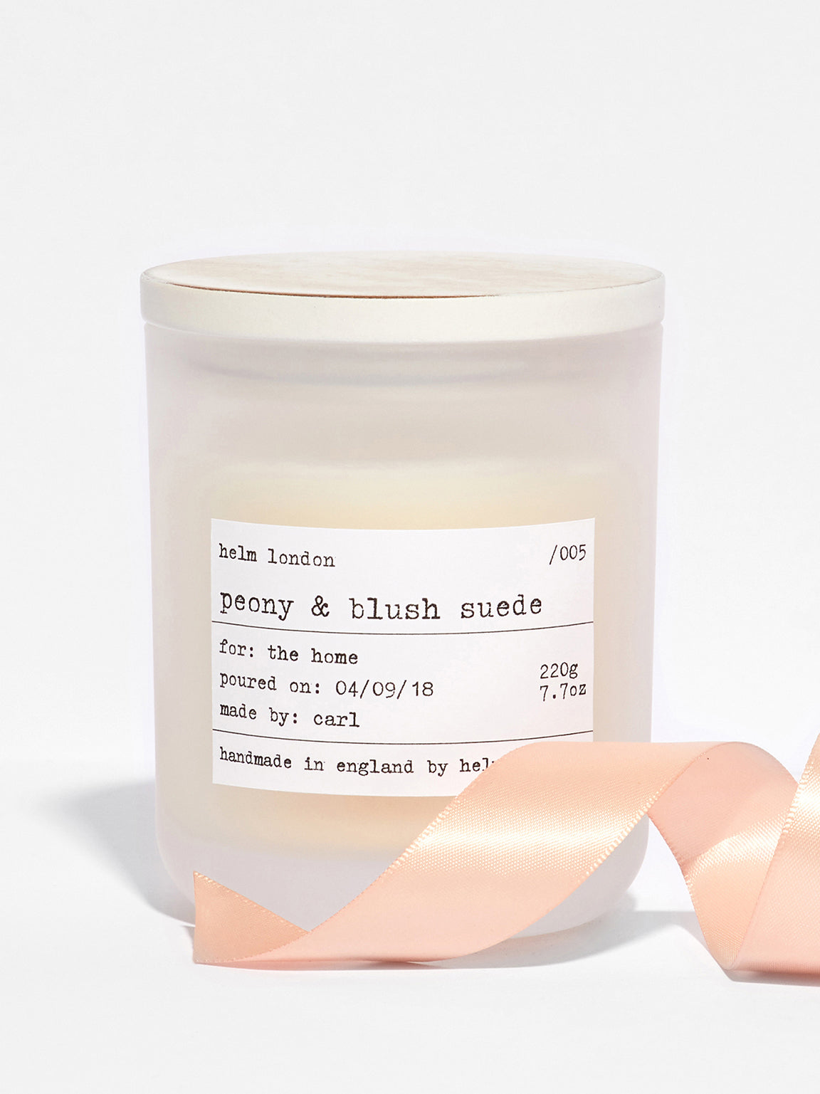 Peony & Blush Suede Luxury Candle