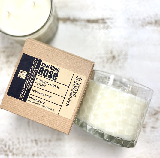 Soy Wax Candle Sparkling Rose