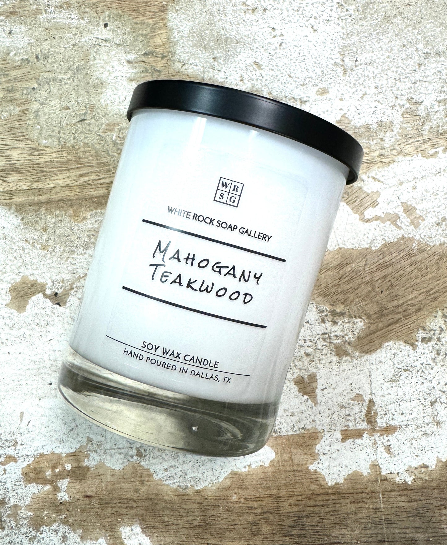 Soy Wax Candle 10.5 oz White Jar