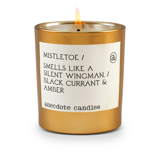 MISTLETOE GOLD TUMBLER CANDLE (LIMITED EDITION)