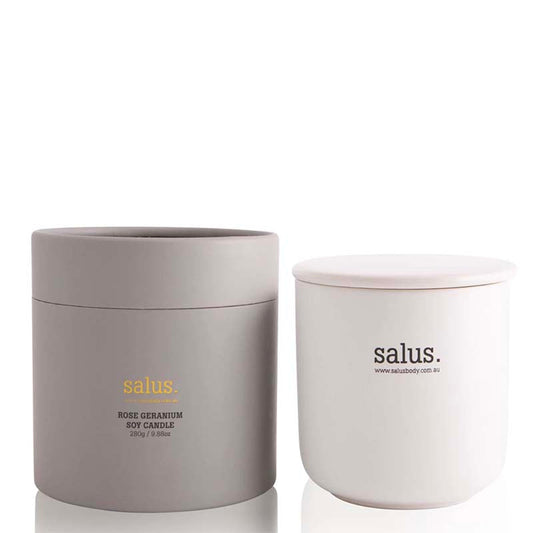 Salus Rose Geranium Soy Candle