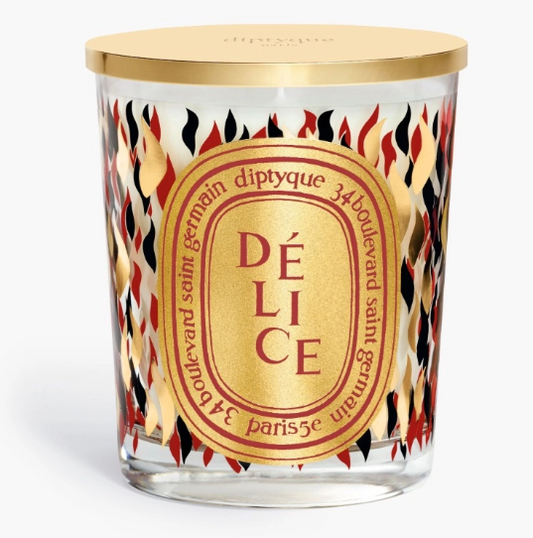 DÉLICE (DELIGHT) Classic candle with Golden Lid