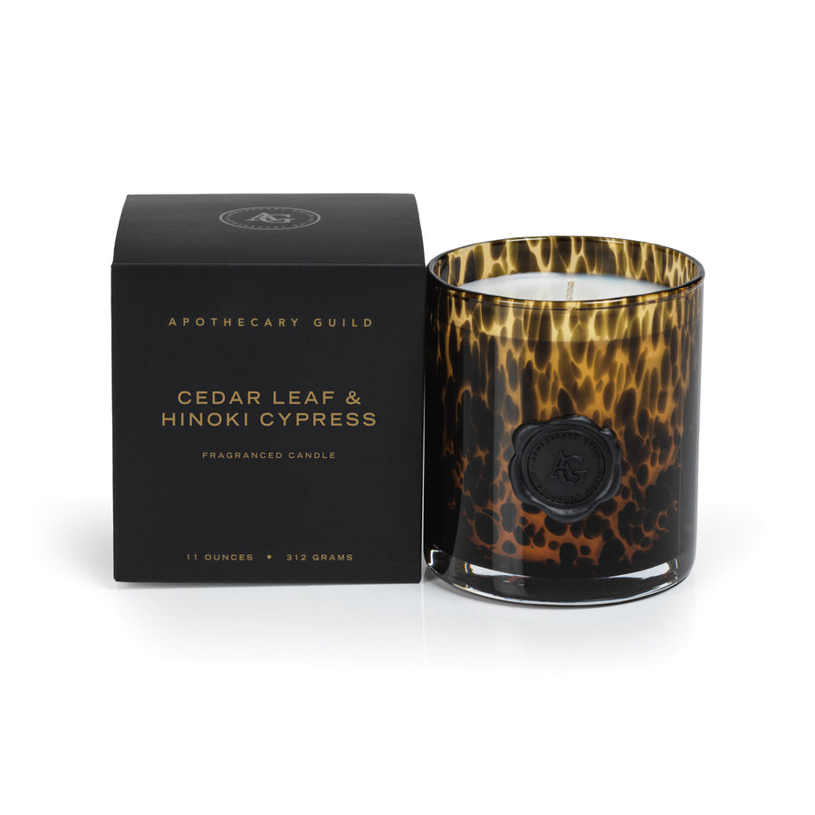 AG Opal Glass Candle - Amber & Black