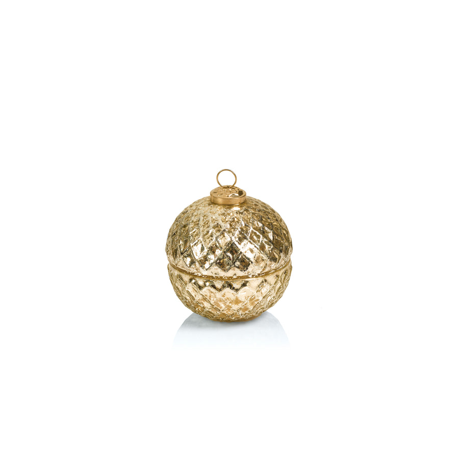 Beehive Ornament Scented Candle - Gold