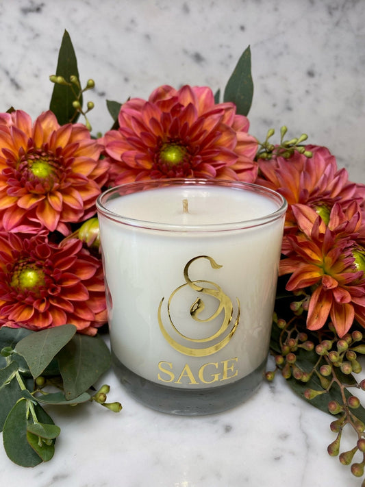Amber 8 oz Luxury Refill Candle by Sage