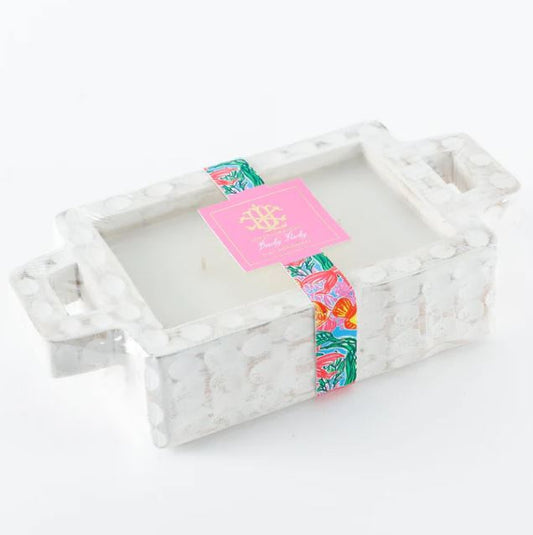 Whitewashed Rectangle Bowl